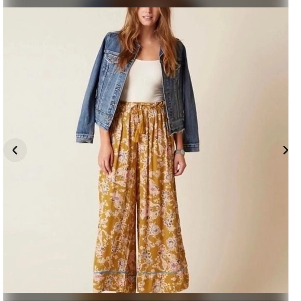 Floral Mustard Maxi Skirt